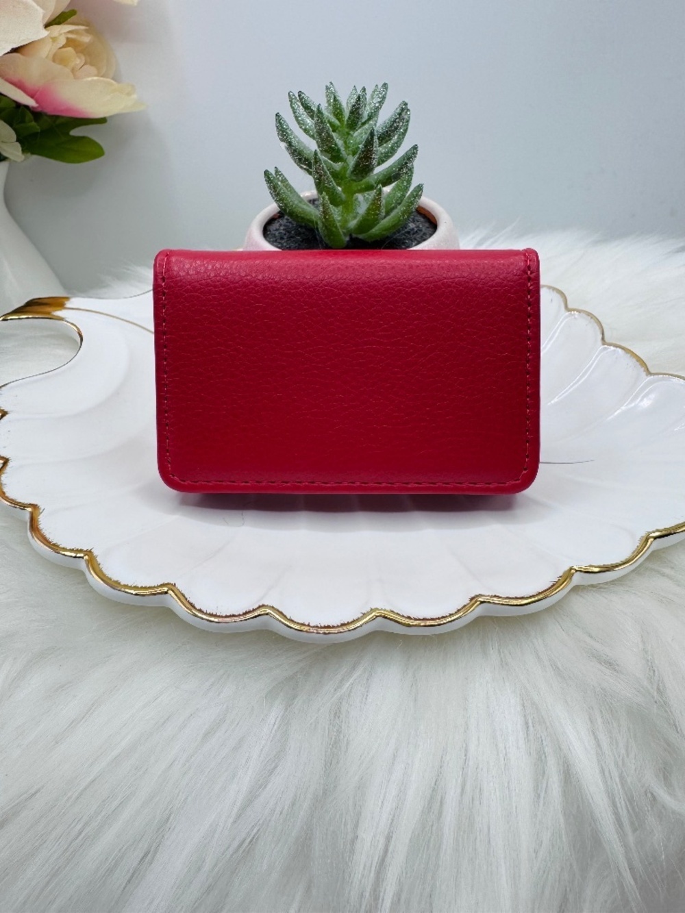 Mini Wallet Red Card Case Wallet